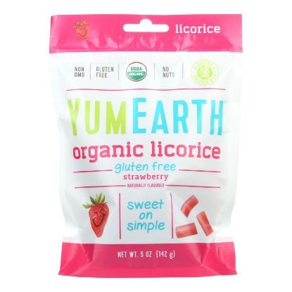 Yumearth Organics Soft Eating - Strawberry Licorice - Case of 12 - 5 oz.