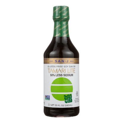 San-J Sauce - Tamari Lite 50% Less Sodium - Case of 6 - 20 oz.