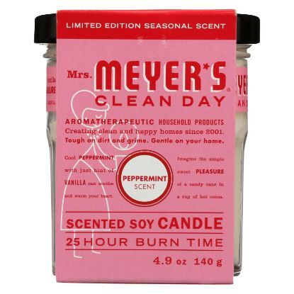 Mrs. Meyers Clean Day - Soy Candle Peppermint - Case of 6 - 4.9 OZ