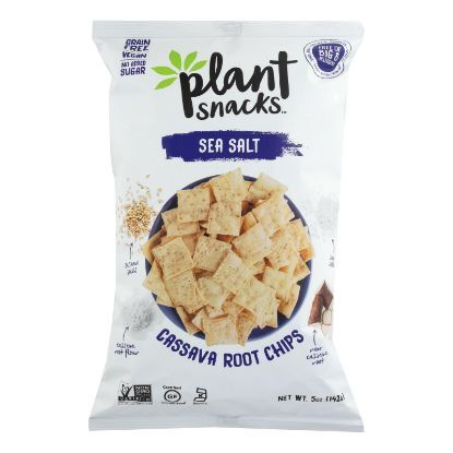 Cassava Crunch Plant Snacks, Sea Salt  - Case of 12 - 5 OZ