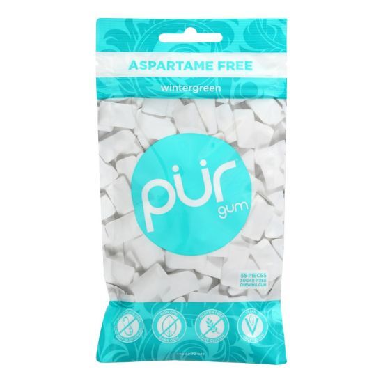 Pur Wintergreen Gum  - Case of 12 - 2.72 OZ