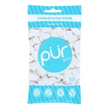 Pur Peppermint Gum  - Case of 12 - 2.72 OZ