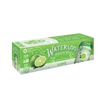 Waterloo's Lime Sparkling Water  - Case of 2 - 12/12 FZ