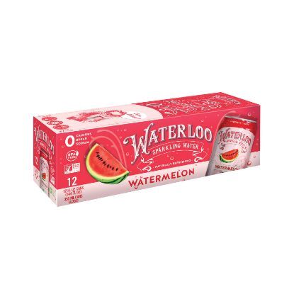 Waterloo's Watermelon Sparkling Water  - Case of 2 - 12/12 FZ