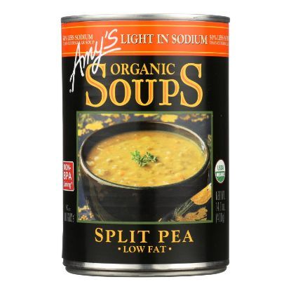 Amy's - Organic Low Salt Split Pea Soup - Case of 12 - 14.1 oz