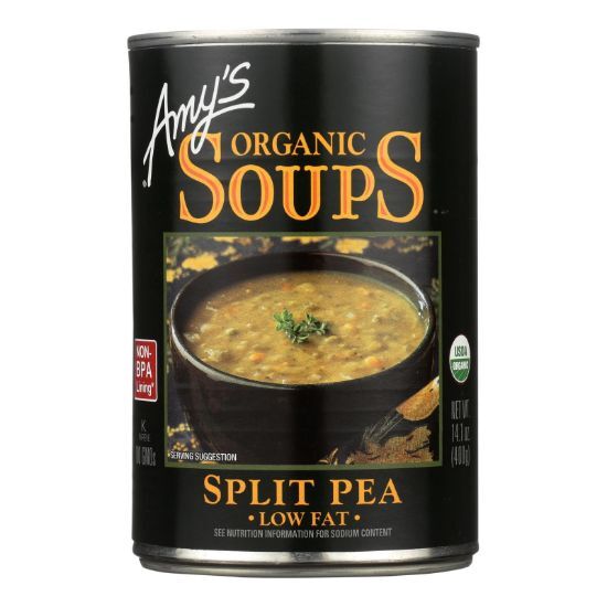 Amy's - Organic Fat Free Split Pea Soup - Case of 12 - 14.1 oz