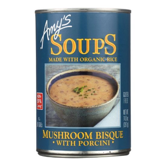 Amy's - Mushroom Bisque with Porcini - Case of 12 - 14 oz