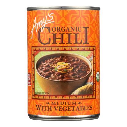 Amy's - Organic Medium Chili with Veggies - Case of 12 - 14.7 oz