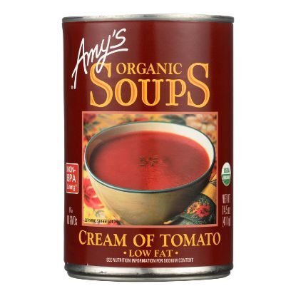 Amy's - Organic Low Fat Cream of Tomato Soup - Case of 12 - 14.5 oz