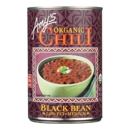 Amy's - Organic Medium Black Bean Chili - Case of 12 - 14.7 oz