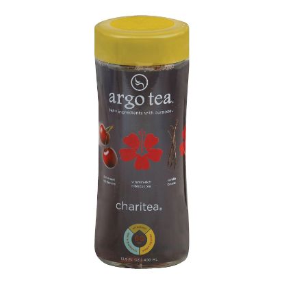 Argo Tea Bottled Charites Tea - Hibiscus - Case of 12 - 13.5 fl oz