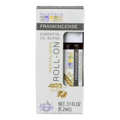 Aura Cacia - Roll On Essential Oil - Frankincense - Case of 4 - .31 fl oz