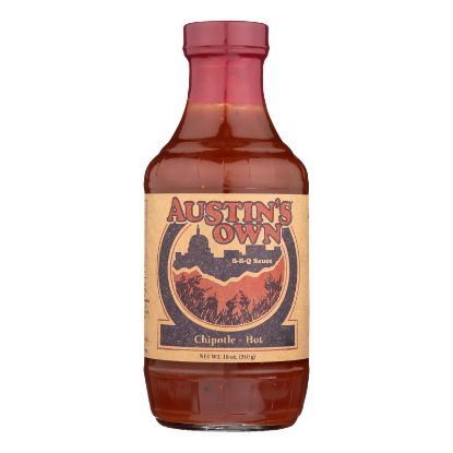 Austins Own BBQ Sauce - Chipotle - Case of 6 - 18 oz