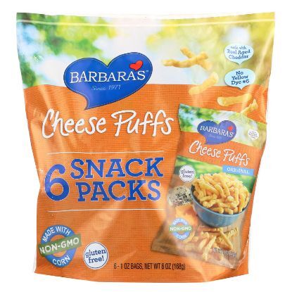 Barbara's Bakery Cheese Puffs - Multipack - Case of 6 - 6/1 oz
