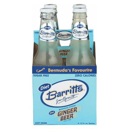 Barritts Ginger Beer - Diet - Case of 6 - 4/12 fl oz