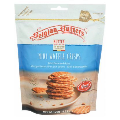 Belgian Butters Mini Waffle Crisp - Case of 8 - 4.23 oz
