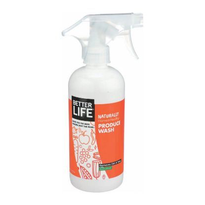 Better Life Produce Wash - All Natural - Case of 6 - 16 fl oz