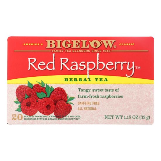 Bigelow Tea Herbal Tea - Red Raspberry - Case of 6 - 20 BAG