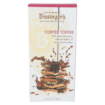 Bissinger's Bar - Chocolate - Coffee - Toffee - Case of 12 - 3 oz