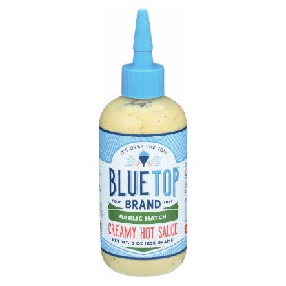 Blue Top Creamy Hotsce - Garlic Hatch - Case of 6 - 9 oz