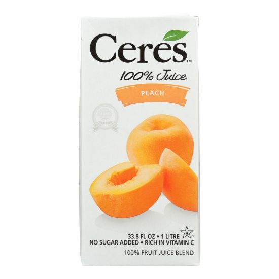 Ceres Juices Juice - Peach - Case of 12 - 33.8 fl oz