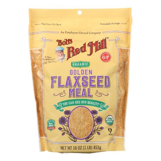 Bob's Red Mill - Organic Flaxseed Meal - Golden - Case of 4 - 16 oz