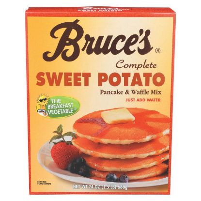 Bruce Foods Pancake Mix - Sweet Potato - Case of 12 - 24 oz