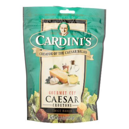 Cardini's Caesar Croutons - Case of 12 - 5 oz