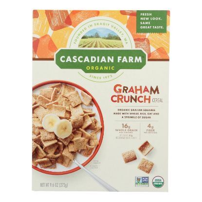 Cascadian Farm Organic Cereal - Graham Crunch - Case of 10 - 9.6 oz