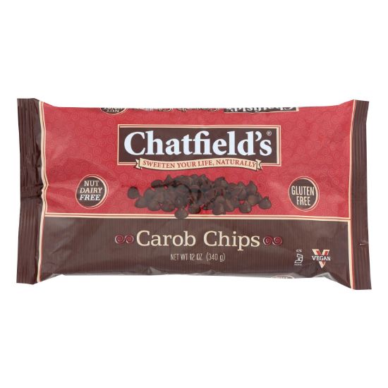 Chatfield's Dairy Free Carob Morsels - Case of 12 - 12 oz