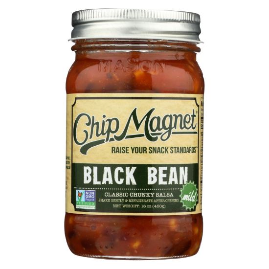 Chip Magnet Salsa Sauce Appeal - Salsa - Black Bean - Case of 6 - 16 oz.