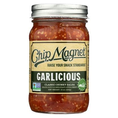 Chip Magnet Salsa Sauce Appeal - Salsa - Garlicious - Case of 6 - 16 oz.