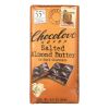 Chocolove Xoxox - Dark Chocolate Bar - Salted Almond Butter - Case of 10 - 3.2 oz