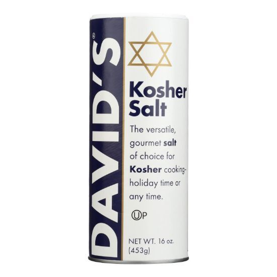 David's Kosher Salt - Case of 12 - 16 oz