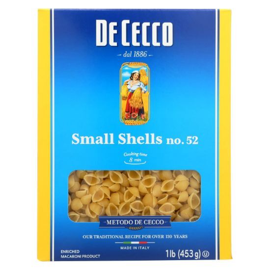 De Cecco Pasta - Pasta - Conchiglie - Case of 20 - 16 oz