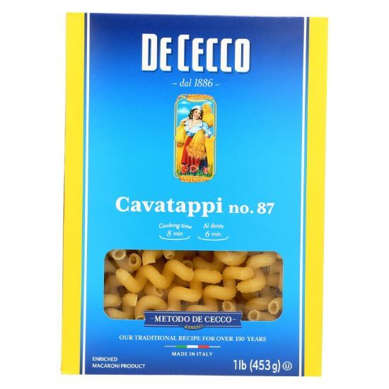 De Cecco Pasta - Pasta - Cavatappi - Case of 12 - 16 oz