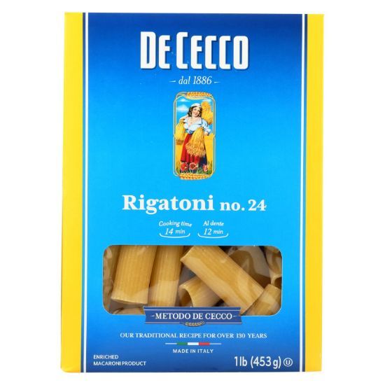 De Cecco Pasta - Pasta - Rigatoni - Case of 12 - 16 oz