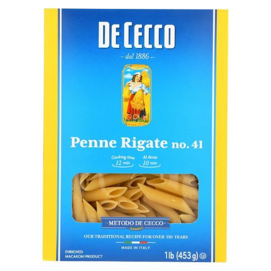 De Cecco Pasta - Pasta - Penne Rigate - Case of 12 - 16 oz