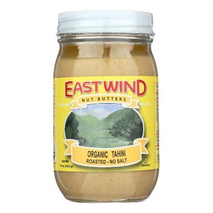 East Wind 100% Organic Roasted No Salt Tahini - 16 oz