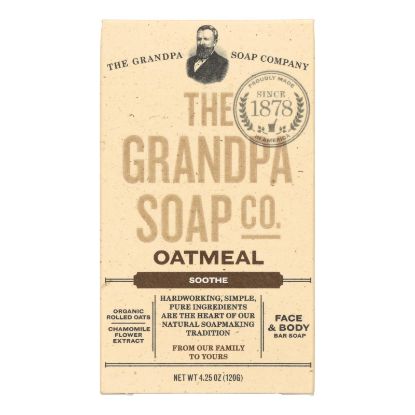 Grandpa Soap Bar Soap - Oatmeal - 4.25 oz