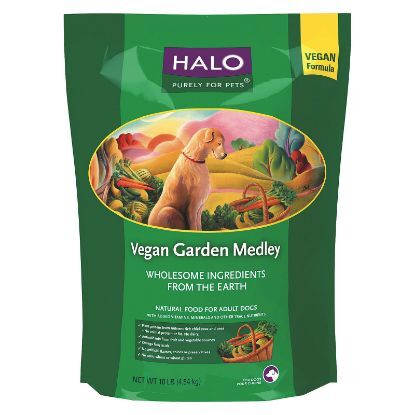 Halo Purely For Pets Vegan Garden Medley - Dry - Case of 4 - 10 lb.