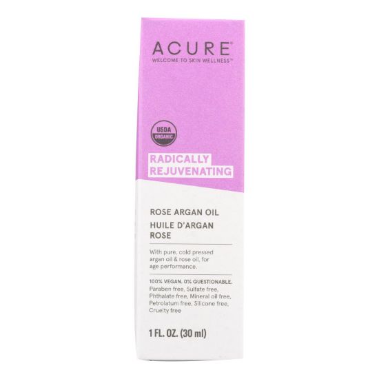 Acure - Argan Oil - Radically Rejuvenating Rose - 1 fl oz