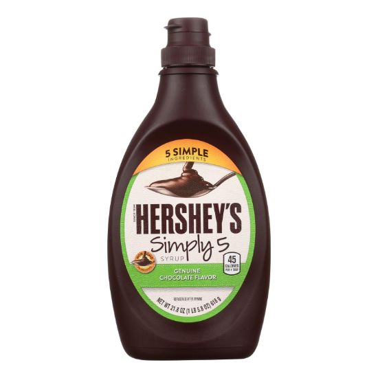 Hershey Chocolate Syrup - Simply 5 - Case of 12 - 21.8 oz