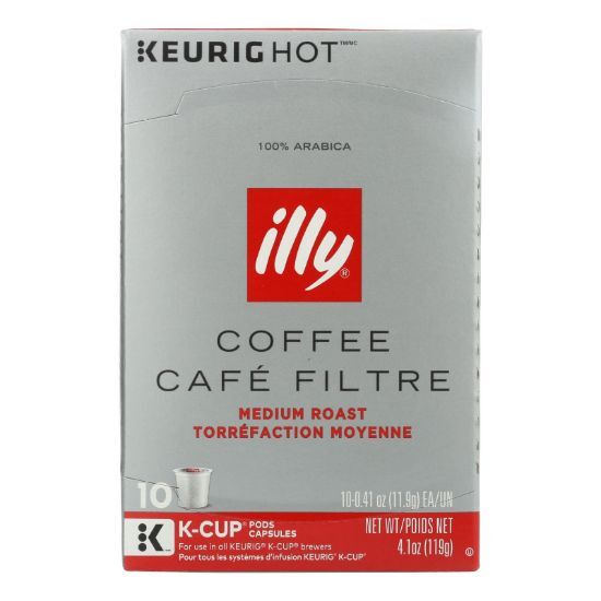 Illy Caffe Coffee - Kcups Red Mediu Roasted - Case of 6 - 10 count