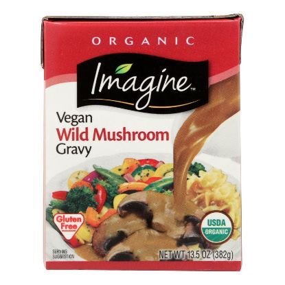 Imagine Foods Gravy - Organic - Vegetable Wild Mushroom - Case of 12 - 13.5 fl oz