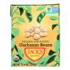 Jack's Quality Organic Garbanzo Beans - Low Sodium - Case of 8 - 13.4 oz