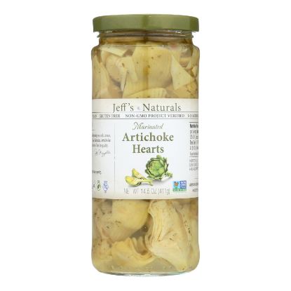 Jeff's Natural Artichoke Hearts - Marinated - Case of 6 - 14.5 oz