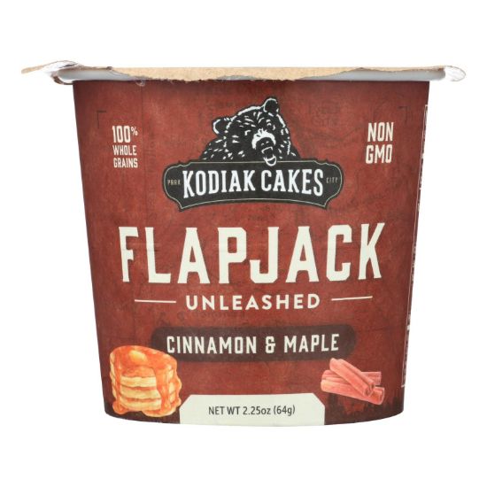 Kodiak Cakes - Flapjack On The Go - Cinnamon Maple - Case of 12 - 2.25 oz