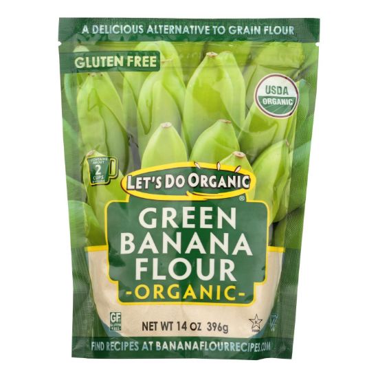 Let's Do Organic Organic Flour - Green Banana - Case of 6 - 14 oz