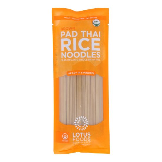 Lotus Foods Noodles - Organic - Brown Rice Pad Thai - Case of 8 - 8 oz